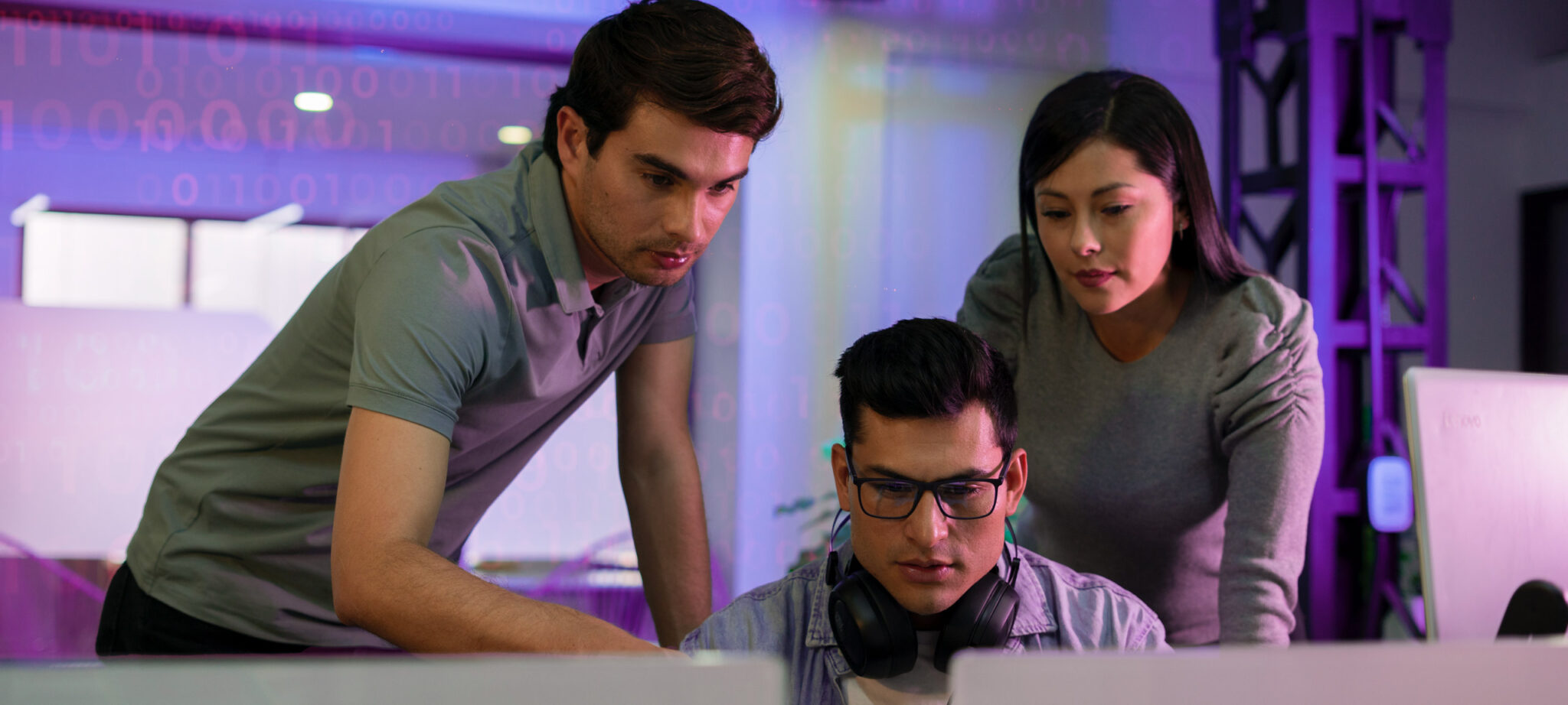 IT support team providing managed services to business clients