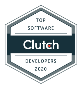Clutch.co top IT services company award logo